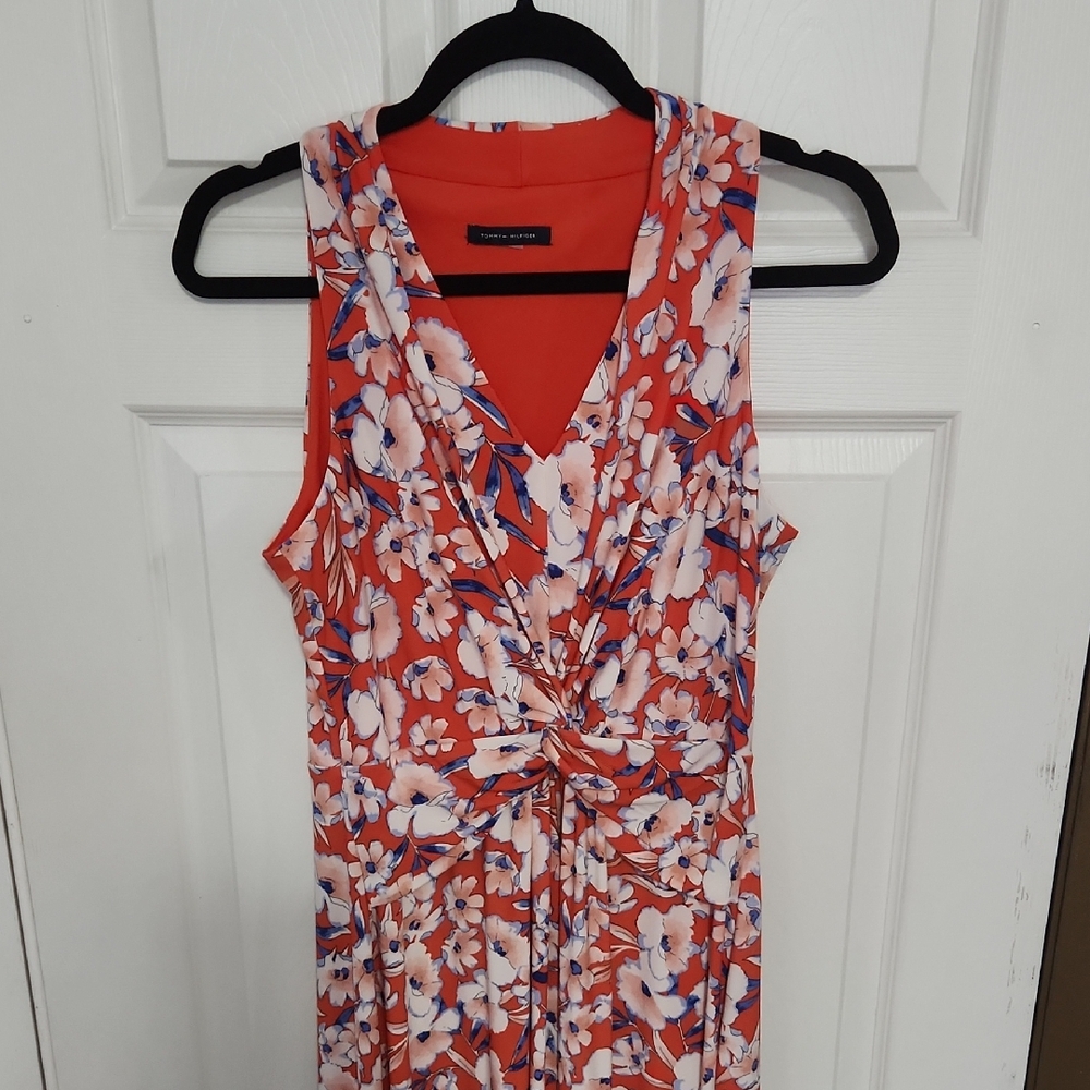 Tommy Hilfiger Orange Logo Label Top
